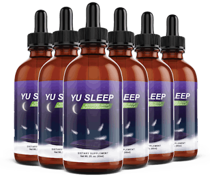 Yu Sleep™ natural sleep support formula bottles – plant-based dietary supplement